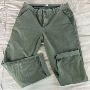 GAP hunter green girlfriend chino pants